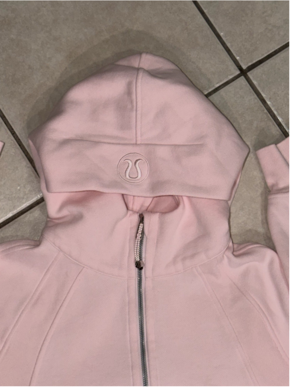 LULULEMON SCUBA OVERSIZED HALF ZIP HOODIE PINK COLOR SIZE XS/S